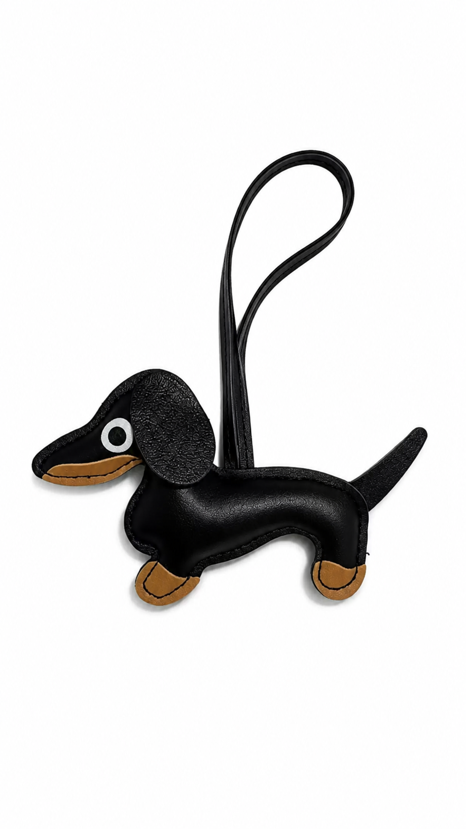 Dachshund Leather Charm
