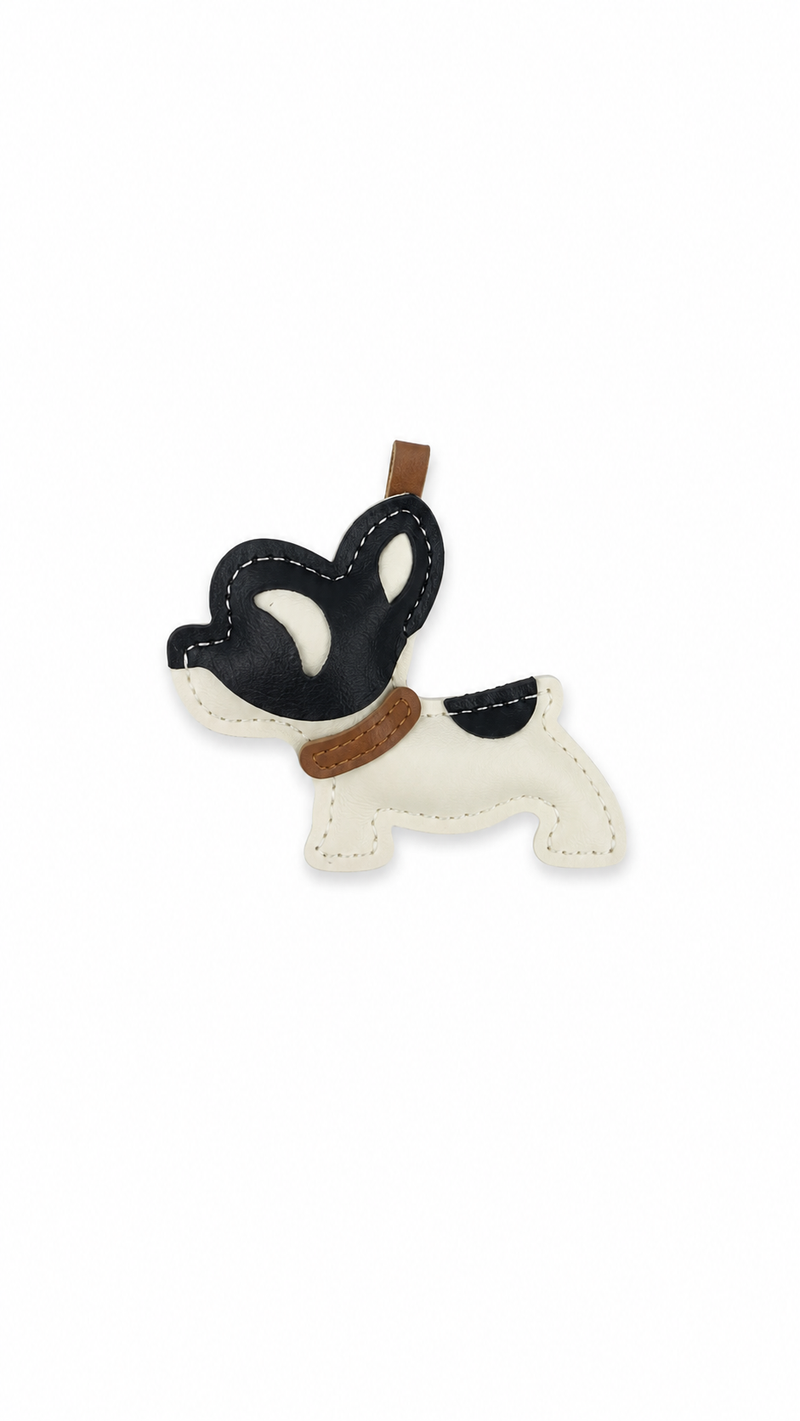 French Bulldog Leather Charm
